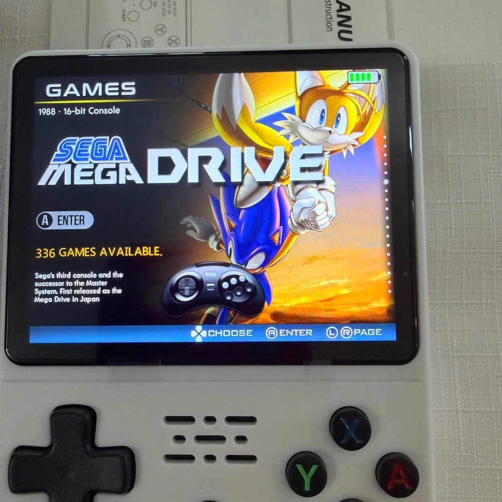 WHITE Handheld Game Console with 22,856 Games